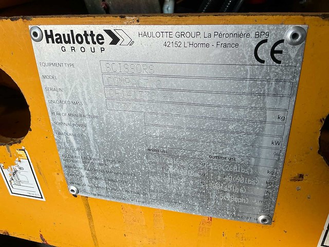 2008 haulotte compact 8 hoogwerker - afbeelding 14 van  15