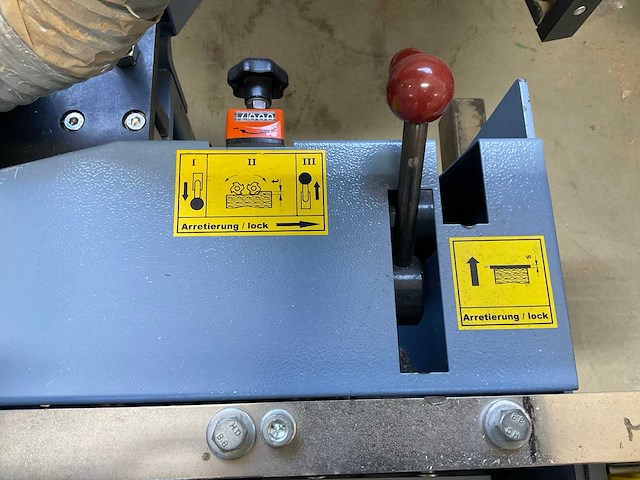 2008 hebrock akv 3005 dk-f halfautomatische kantenaanlijmmachine - afbeelding 9 van  12