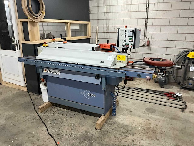 2008 hebrock euro 2000 halfautomatische kantenaanlijmmachine - afbeelding 1 van  13
