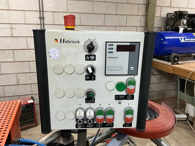 2008 hebrock euro 2000 halfautomatische kantenaanlijmmachine - afbeelding 10 van  13