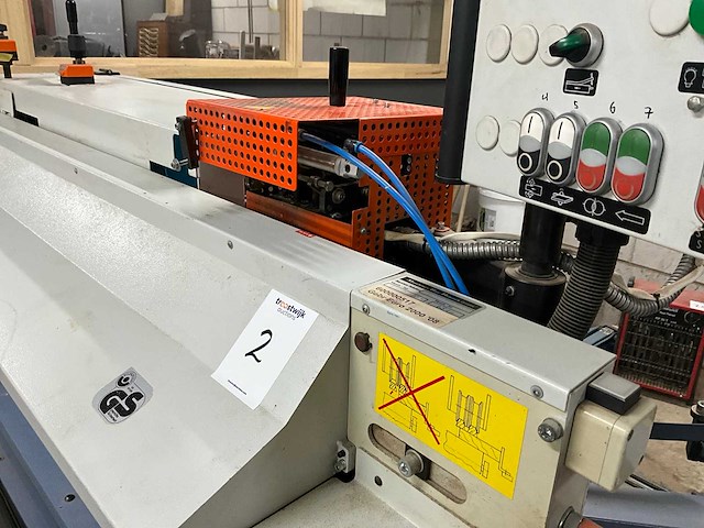 2008 hebrock euro 2000 halfautomatische kantenaanlijmmachine - afbeelding 11 van  13