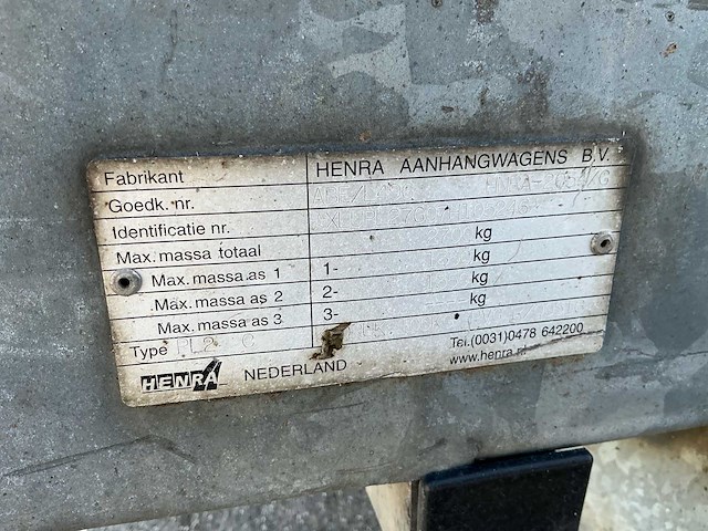 2008 henra 2054/g aanhangwagen - afbeelding 11 van  11