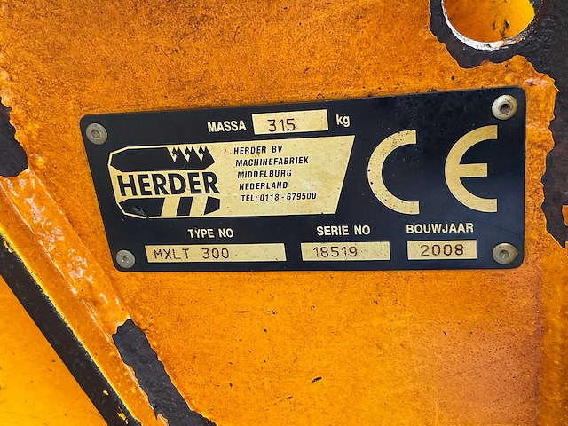 2008 herder mxlt 300 maaikorf met verlenggiek - afbeelding 2 van  10