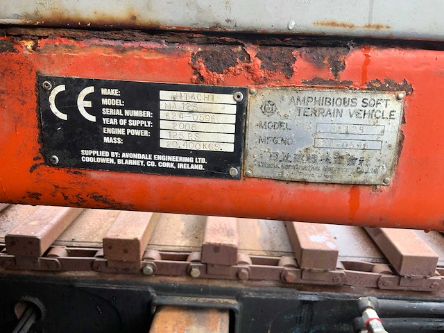 2008 hitachi ma125 amfibische rupsgraafmachine - afbeelding 28 van  39