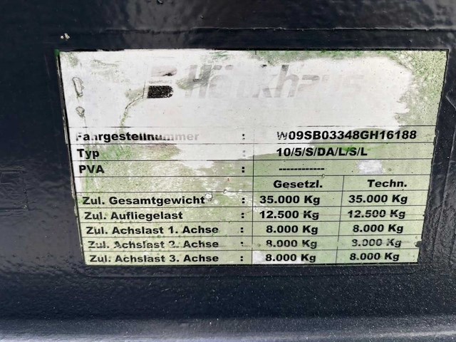 2008 hoenkhaus 10m3 mixer. liftas - afbeelding 2 van  10