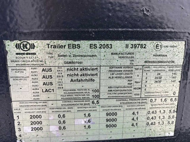 2008 hoenkhaus 10m3 mixer. liftas - afbeelding 3 van  10