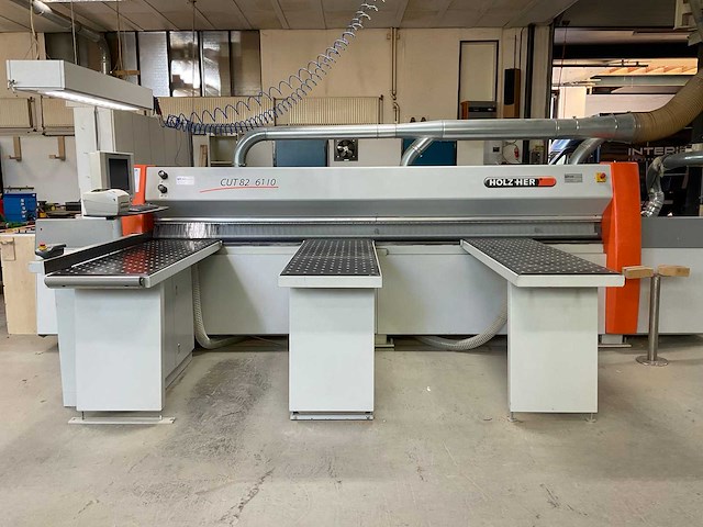 2008 holz-her cut 82 6110 horizontale platen opdeelzaagmachine - afbeelding 1 van  20