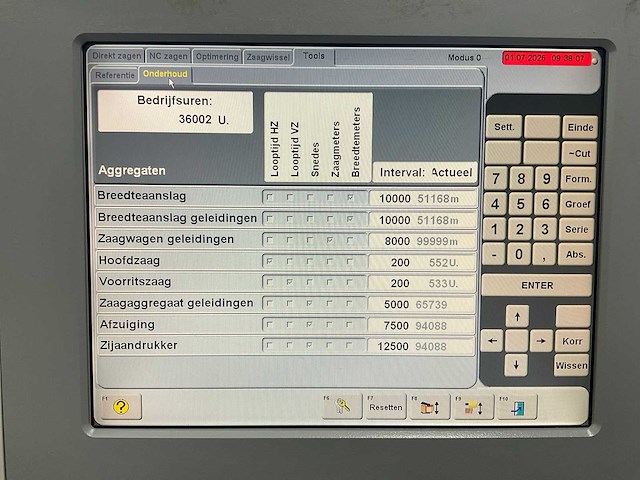 2008 holz-her cut 82 6110 horizontale platen opdeelzaagmachine - afbeelding 5 van  14