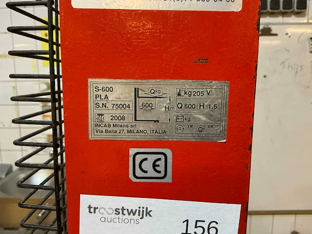 2008 incab s-600 hand hydraulische palletwagen - afbeelding 5 van  6