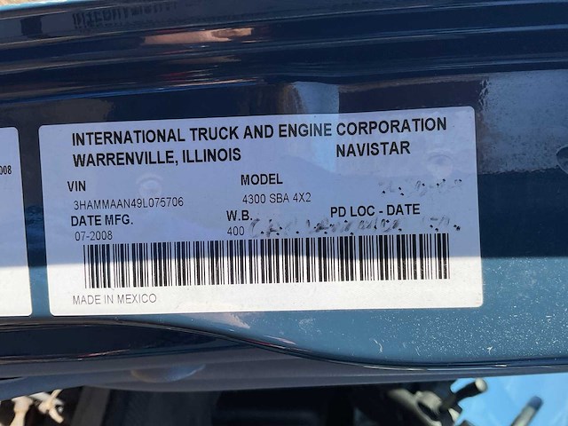 2008 international 4300 bakwagen - afbeelding 2 van  20