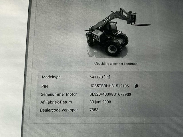 2008 jcb 541-70 verreiker - afbeelding 20 van  27