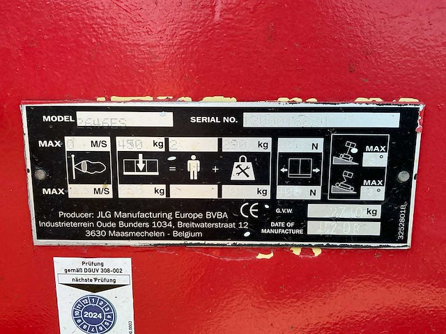 2008 jlg 2646es hoogwerker - afbeelding 3 van  4