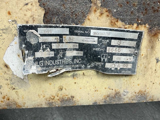 2008 jlg 3349rt schaarhoogwerker - afbeelding 10 van  18