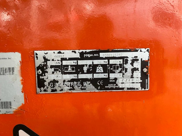 2008 jlg 460sj hoogwerker - afbeelding 8 van  8