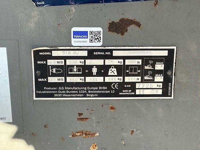 2008 jlg 510aj hoogwerker - afbeelding 9 van  16