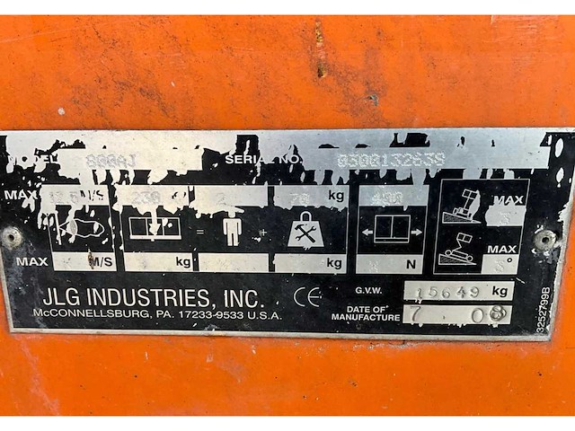 2008 jlg 800aj hoogwerker 4x4 - afbeelding 24 van  30