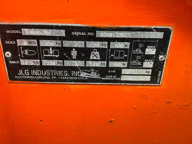 2008 jlg e400ajp elektrische knikarm hoogwerker - afbeelding 4 van  12