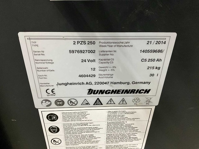 2008 jungheinrich ezs 130 industriële trekker - afbeelding 3 van  12