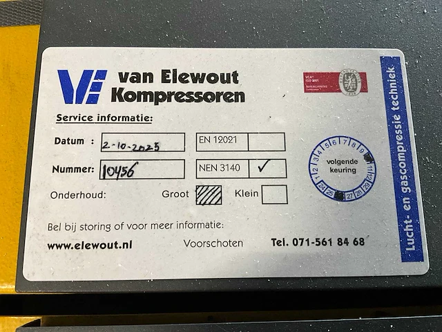 2008 kaeser sm12 luchtcompressor - afbeelding 6 van  6