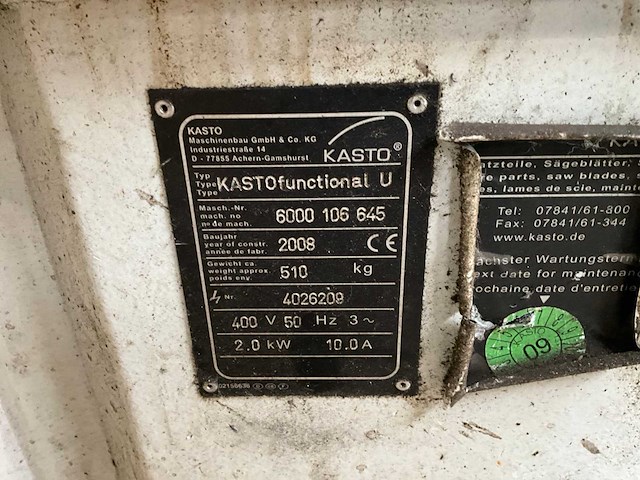 2008 kasto functional u bandzaagmachine - afbeelding 6 van  14