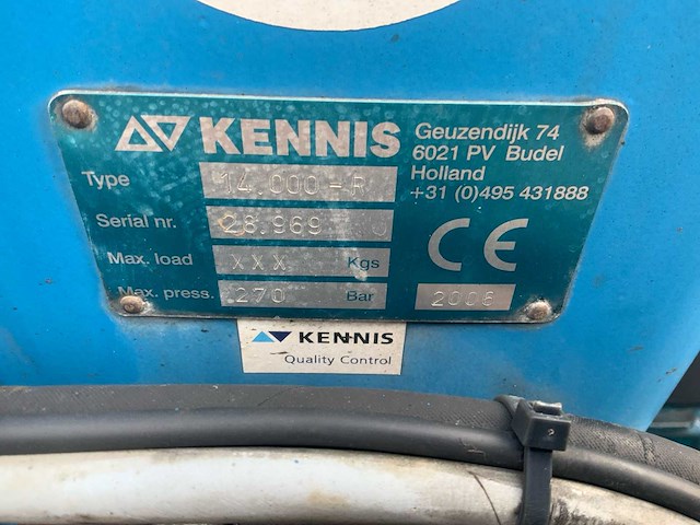 2008 kennis pacton tpd.348.c-b oplegger met kennis kraan - afbeelding 13 van  30