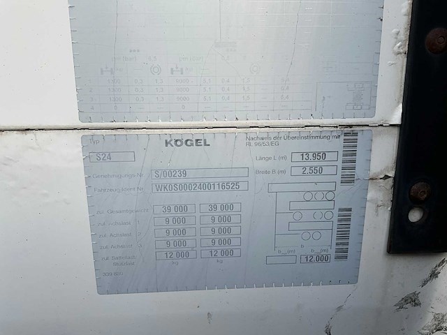 2008 koegel s24 oplegger - afbeelding 14 van  21
