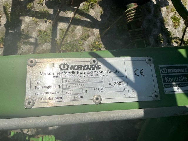2008 krone kw 15 02/14t - afbeelding 6 van  26
