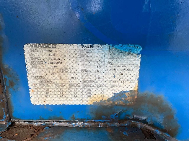 2008 krone sd27 container chassis met 40ft container - afbeelding 22 van  29