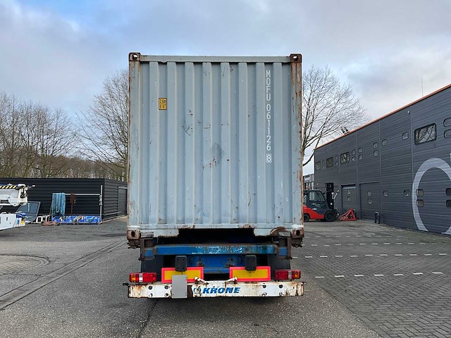 2008 krone sd27 container chassis met 40ft container - afbeelding 24 van  29