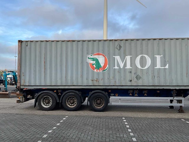 2008 krone sd27 container chassis met 40ft container - afbeelding 26 van  29