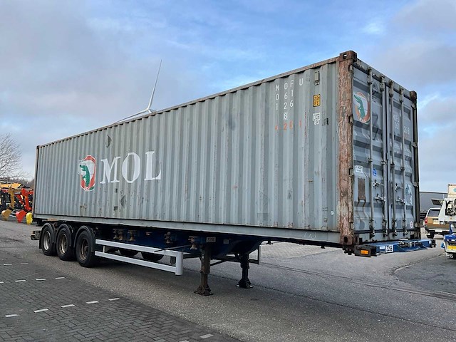 2008 krone sd27 container chassis met 40ft container - afbeelding 28 van  29