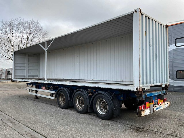 2008 krone sd27 container chassis met 40ft container - afbeelding 23 van  29