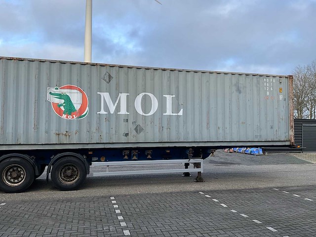 2008 krone sd27 container chassis met 40ft container - afbeelding 27 van  29