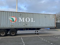 2008 krone sd27 container chassis met 40ft container - afbeelding 27 van  29