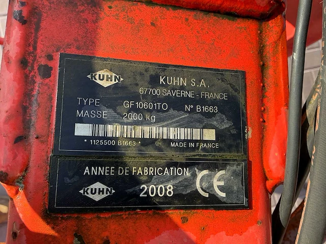 2008 kuhn gf10601to cirkelschudder - afbeelding 3 van  28