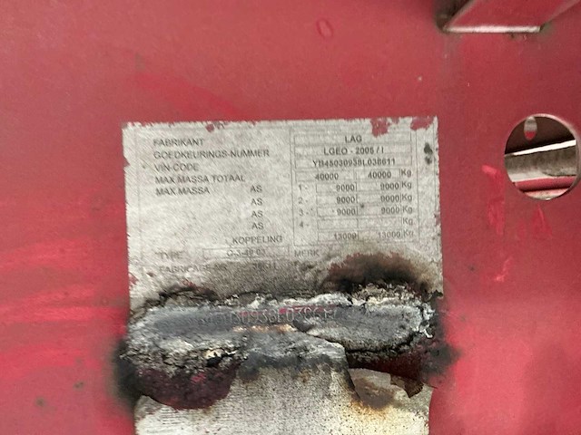2008 lag 0-3-40-30 oplegger - afbeelding 9 van  26