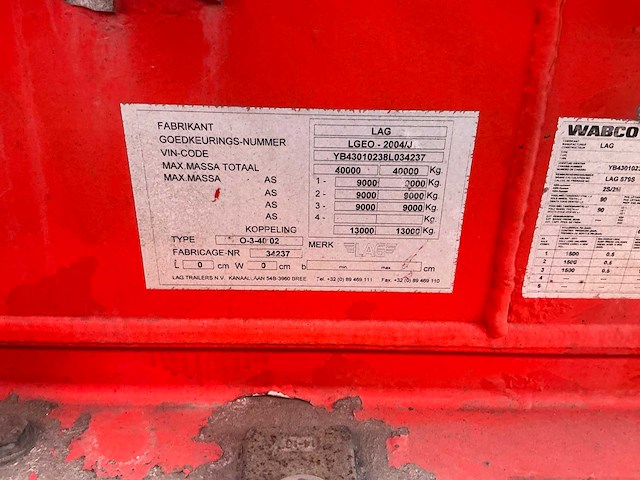 2008 lag o34002 bulktrailer (75165-142) - afbeelding 12 van  13