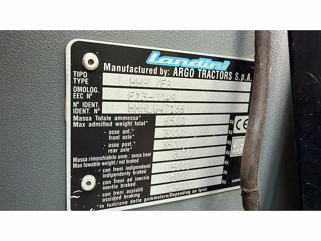 2008 landini vision 95 vierwielaangedreven landbouwtractor - afbeelding 4 van  12