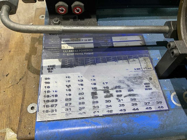 2008 lillbacka powerco finn power p 16 hp hydraulische pers - afbeelding 3 van  7