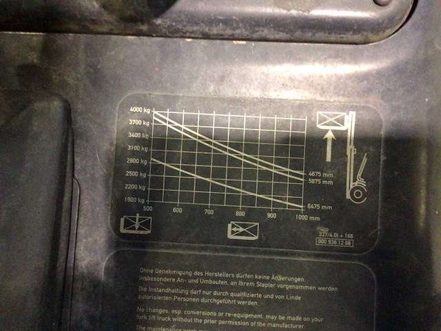 2008 linde e40p vorkheftruck - afbeelding 6 van  18