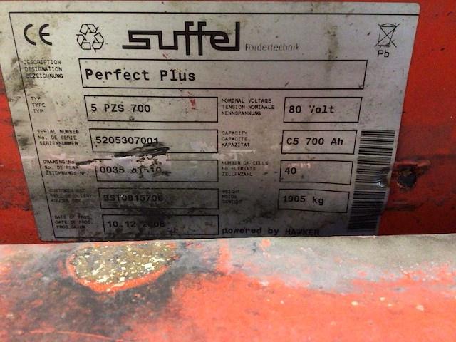 2008 linde e40p vorkheftruck - afbeelding 9 van  18