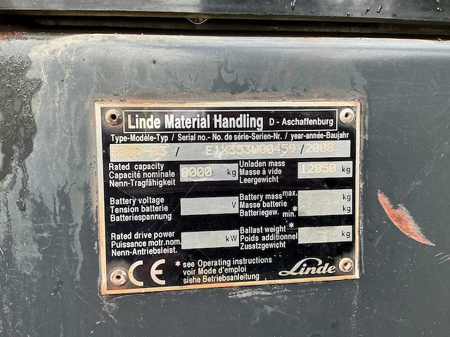 2008 linde h80d-03 vorkheftruck - afbeelding 33 van  33