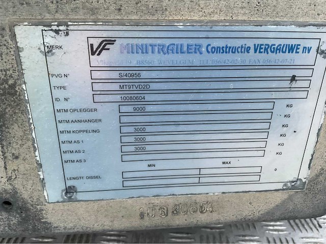 2008 man 10-240 opleggetrekker met veldhuizen oplegger - afbeelding 2 van  19