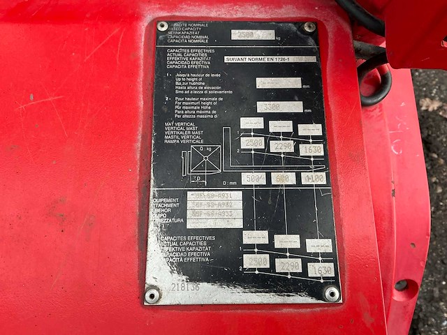 2008 manitou msi 25 vorkheftruck - afbeelding 27 van  34