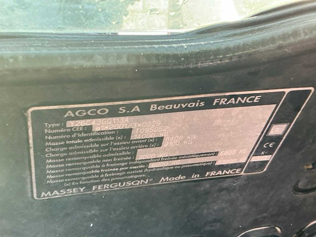 2008 massey ferguson - 8470 dyna vt - vierwielaangedreven landbouwtractor - afbeelding 37 van  42