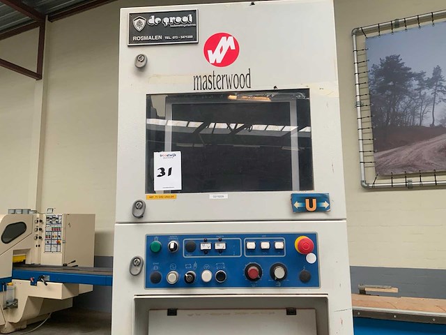 2008 masterwood teknomat 2000 tf inkroosmachine - afbeelding 8 van  9