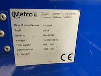 2008 matco a716 palletfoliewikkelaar - afbeelding 5 van  8
