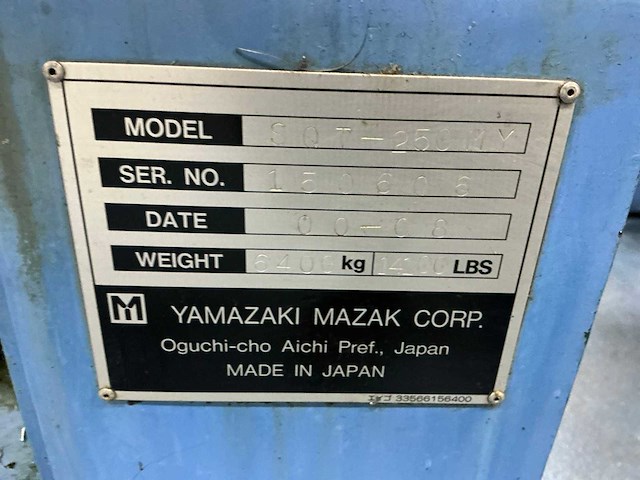 2008 mazak sqt 250my cnc-draaibank - afbeelding 10 van  18
