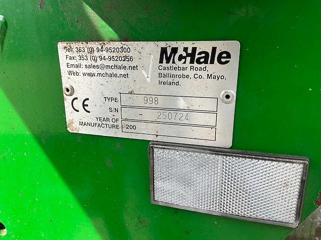 2008 mchale 998 balenwikkelaar - afbeelding 14 van  21