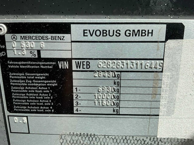 2008 mercedes-benz o 530 g geledebus - afbeelding 49 van  53